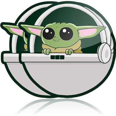 China Waterproof+Eco-friendly Baby Yoda on board vinyl car decal or laptop sticker Mandalorian car laminate sticker for sale