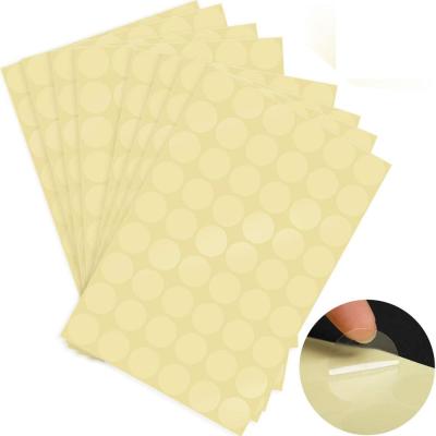 China Self Adhesive Clear Retail Packaging Round Seal Labels Clear Round Envelope Stickers Clear Sticker for sale