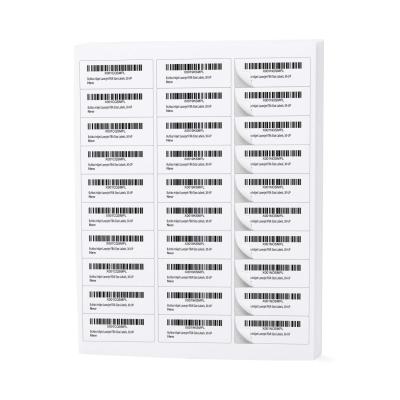 China FBA 30-UP Self Adhesive Inkjet Printers Address Labels Product Sticker for sale