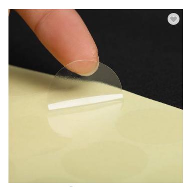 China Self Adhesive Transparent Package Round Clear Seal Sticker For Labels Or Envelope for sale