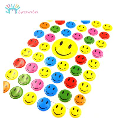 China Waterproof+Eco-friendly 3D Scrapbooking Gift Puffy Cartoon Smile Face Dimensional Stickers for sale