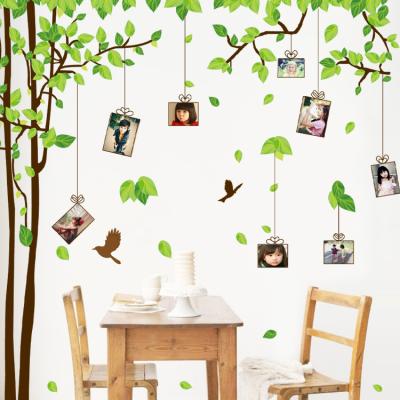 China Waterproof+Eco-friendly MY219 Wall Decal Tree With Frames DIY Wall Decal Tree Branches Birds Photo Frame Wall Sticker Bedroom for sale