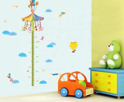 China Waterproof+Eco-friendly DIY Wall Sticker Children Cartoon Kids Height Sticker Measuring Stickers for sale