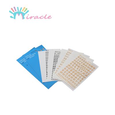 China DIY Waterproof Dry Transfer Lettering Eco - Friendly Letter Pressure Sensitive Transfer Paper for sale