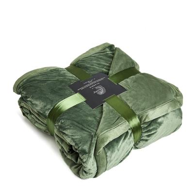 China New Advantage Baby Folded Baby Blankets Hot Selling Flannel Sherpa Blankets for sale