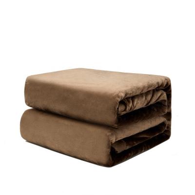 China Anti-pilling Moving Blankets Furniture Packing 8kg Heavy Flannel Blankets For Winter Double Layer for sale