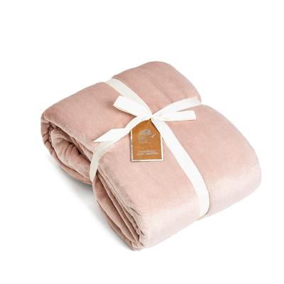 China Anti-pilling Hot Selling Soft Flannel Fleece Throw Blanket For Bed for sale