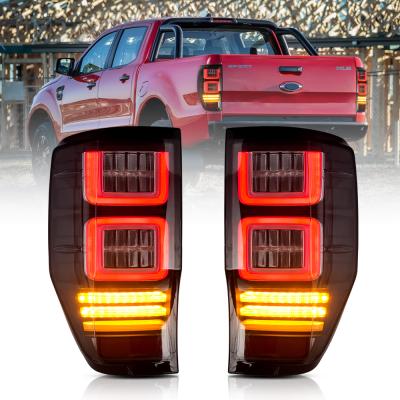 China shockproof & 2012 TT-ABC LED Waterproof Rear Lights Tail Lamp Assembly 2012 Up Tail Light With Move Tuled For Ford Ranger T6 T7 for sale