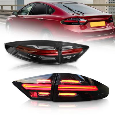 China shockproof & TT-ABC waterproof easy installation plug and play modified car led light for Ford Fusion Mondeo 2013-2016 smoked rear lamps for sale