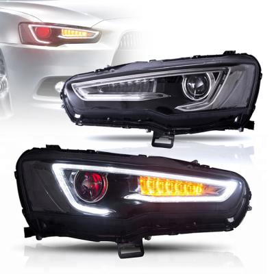 China TT-ABC Manufacturer Wholesales LED Headlights Front Lamp Sequentail Waterproof 2008-2017 Light For Lancer EVO/X EX for sale