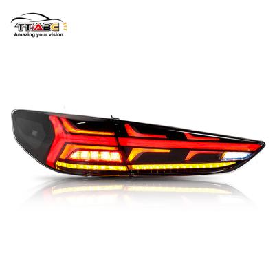 China shockproof & TT-ABC Manufacturer Wholesales Full Led Waterproof Car Light Tail Lamp For Hyundai Sonata 9 2015-2018 Smoked 12V Red for sale