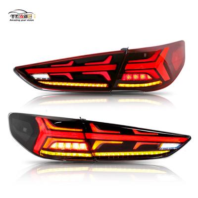 China shockproof & Waterproof TT-ABC LED DRL High Quality Dynamic Brake Reverse Turning Rear Light Tail Lamps For Hyundai Sonata 9 2015-2018 for sale