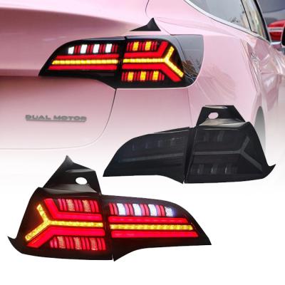 China shockproof & TT-ABC Factory Price Waterproof Sequential Indicator With Dynamic Warning Light Car Tail Light For Tesla Model 2017-2020 3 Y Mode for sale