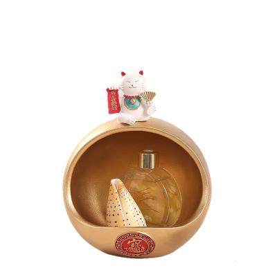 China Popular Pig Money Bank Customized White Cat Figure Fortune Cat Cake Topper Fortune Lucky Waving Cat With Movable Arm Maneki Neko Cute for sale