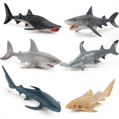 China Plastic Safety Discount Toy Whale Shark Soft Toy Shark Marine Animal Toy for sale