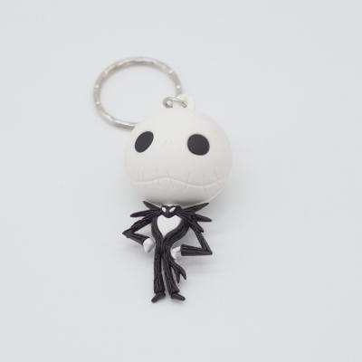 China High Quality Custom Silicone Rubber Keychain Eco-friendly 3d Cartoon PVC Material Soft Key Chain for sale