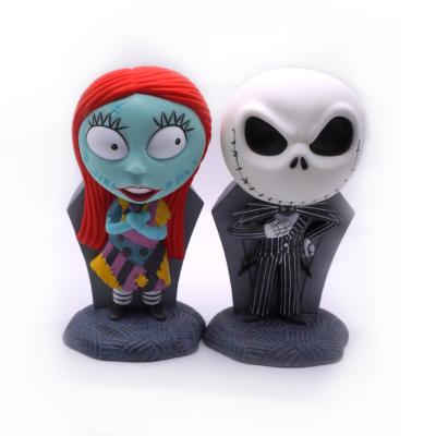 China Halloween Piggy Bank Resin Material Eco-friendly Unique Skeleton High Quality Coin Bank for sale