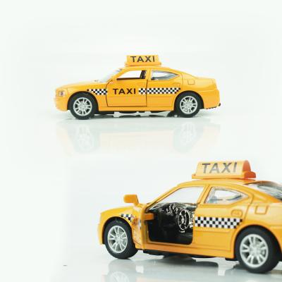 China Pull Back Toy Car Taxi Car Toy Pull Back Diecast Model Toys Children Toy Car Children Education for sale