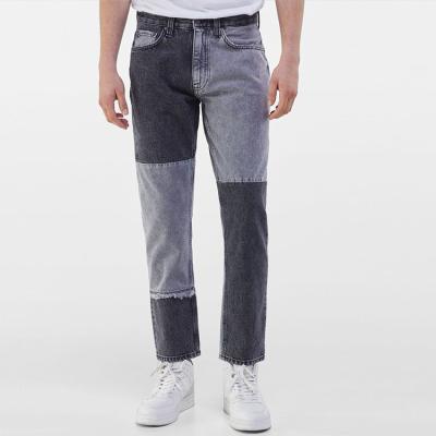 China Xiaoxin Breathable Jeans for Men Fashion Gray Wash Denim Pants Tapered 100%Cotton Patch Used Stitching Jeans for sale