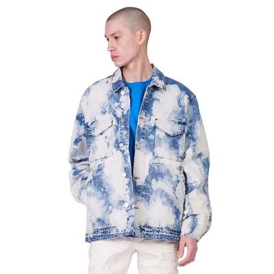 China Xiaoxin Breathable Custom Wash Denim Jacket Tie Dye Superb Color 3d Pocket Button Sport Casual Cargo Jacket Loose Plus Size Mens Jacket for sale