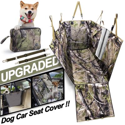 China Waterproof Travel Pet Back Seat Protector Dog Car Seat Cover with Pockets for sale