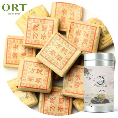 China Qianshun Pu'Er Square Tea Brick Shape Pu'Er Tea for sale