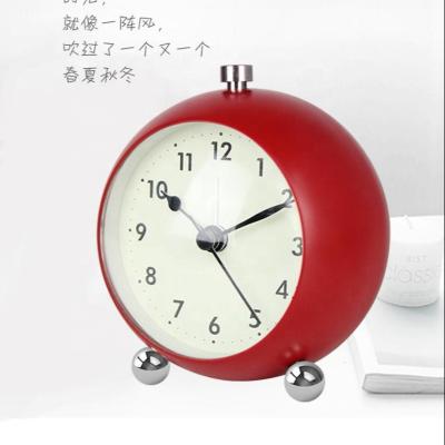 China Antique Style Fashion Metal Case Alarm Clock with Back Light Good for Home Decoration and Creative Gift for sale