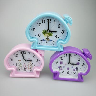 China New home cartoon clock children little alarm clock antair nightstand jump second clock 2257 for sale