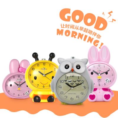 China Creative Children's Voice Alarm Cartoon Owl Alarm Clock Children's Toys Antair Nightstand Luminous Alarm Clock for sale