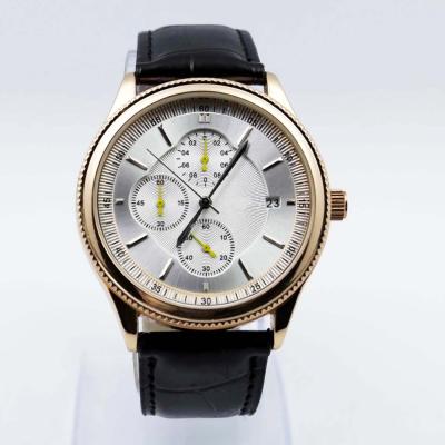 China Fashion Non-Specific Cool Men Watch Stainless Steel Leather Watch for sale