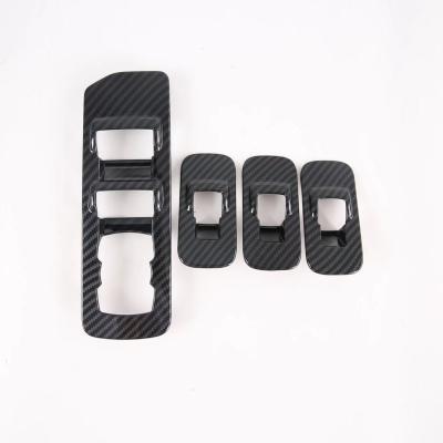 China Decorative ABS Car Window Lifts Cover Window Lift Button Panel Exterior Hood Trims For Ford F150 2020 for sale