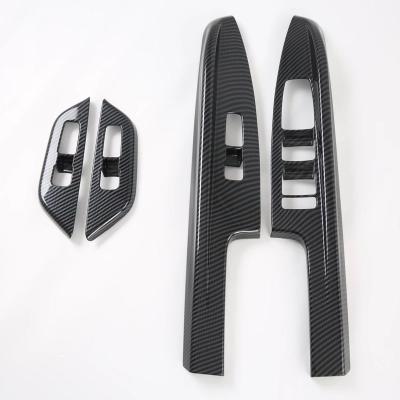 China Decorative ABS Car LHD Window Rises Cover Window Lift Button Panel Armrest Window Regulator Trim For KIA Carnival 2020 for sale