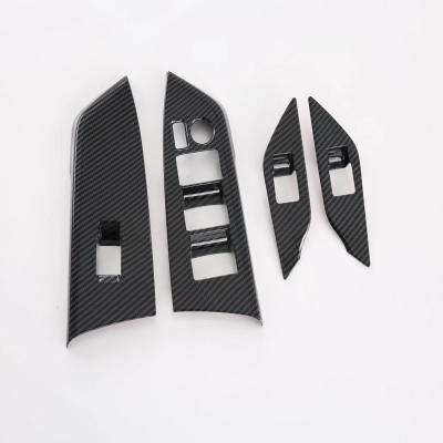 China Car Decorative Accessories LHD Interior ABS Window Rises Cover Sticker Trim For Toyota Sienna 2021 for sale