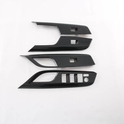 China Car Decorative Accessories LHD Interior ABS Window Rises Cover Sticker Trim For Toyota Harrier/Venza 2021 for sale