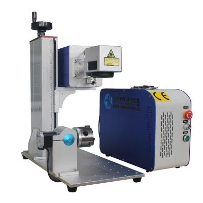 Cina Prezzo di fabbrica C02 Galvo Laser Marking Machine 50w 30w CO2 Laser Marker Split Desktop C02 Laser Marking Con Rotary in vendita