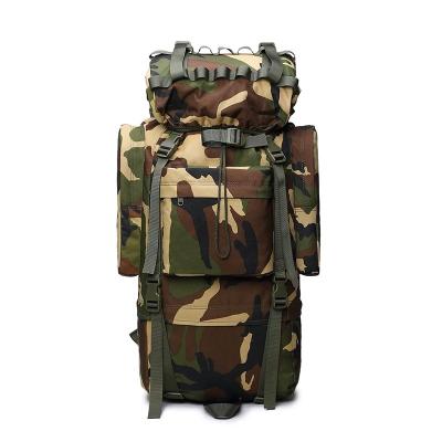 China 65L Outdoor Essential Bestselling Outdoor Waterproof Bag Large Capacity Military Camouflage Tactical Bag for sale