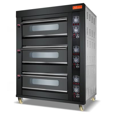 China Commercial Bakery Shop Bread Deck Catering Industrial Gas Ovens Bake Baking Oven for sale