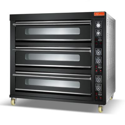 China CE Certificial Commercial Bakery Deck Oven / Commerical Catering Cake Making Oven Bread Toaster Ovens Bake With Steam for sale