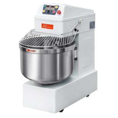 China Snack Factory Bakery Shop CE Approved 64Liter 25kg 50Kg Dough Mixer Pizza Dough Spiral Kneading Machine for sale