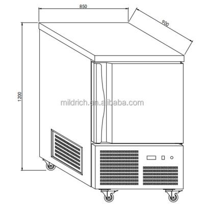 China High Quality Commercial Hotels 5 Pans Pans/10Pans/15 Shock Blast Freezer For Sale Price/Blower Freezer for sale