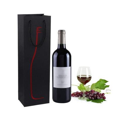 China Professional Manufacturer Recyclable Custom Luxury Paper Wine Bag Recyclable With Logo for sale