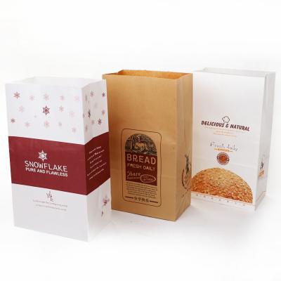 China China Recyclable Custom Biodegradable Bread Sandwich Take Away Food Packaging Brown Lunch Paper Bag for sale