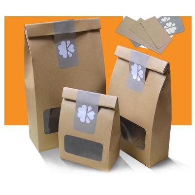 China Hot Sale Recyclable Best And Cheapest Eco Friendly Food Brown Kraft Paper Bag With Window for sale