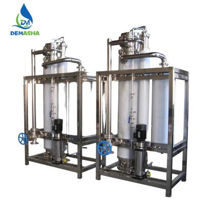 China Hotels Distilled Water Making Machine Stainless Steel Industrial Energy Efficient Water Distiller Muiltieffect for sale