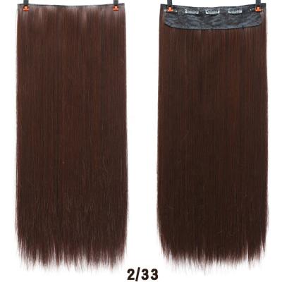 China U-Tip Hair Good Quality 20-24Inch Length Silk Straight Synthetic Hair Clips In Hair Extensions for sale