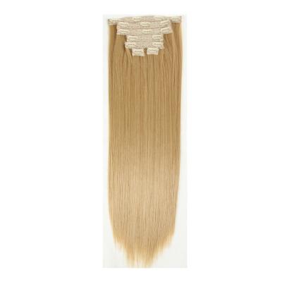 China U-tip Hair Aodale High Temperature Fiber Brazilian Synthetic Clip Hair Extensions Clip In Hair for sale