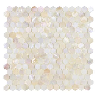 China Peel and Stick Vividtiles Factory Wholesale Chime Hexagon Mother Shape Small Tiles Stick On Kitchen Bathroom Living Room for sale