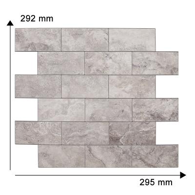 China Modern/Classic/3d 3D PVC Wall Tiles Peel And Stick Backsplash Self Adhesive Kitchen Bathroom Wall Tile DIY Interior Wall Waterproof Decor for sale