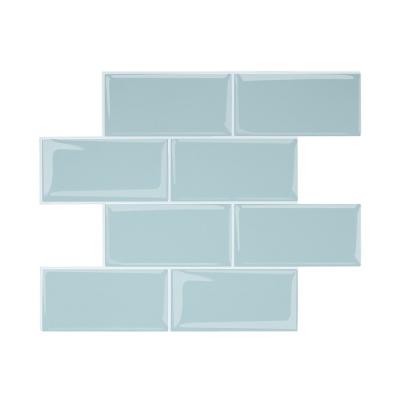 China Lightweight Blue Waterproof+ECO-Friendly+Self-adhesive Subway Wall Tiles And Self Adhesive 3d Wall Stickers Waterproof For Kitchen And Bathroom for sale