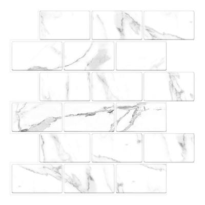 China Premium Thicker Waterproof+ECO-Friendly+Self-adhesive Design Peel and Stick Vinyi Tile for Kitchen Backsplash for sale